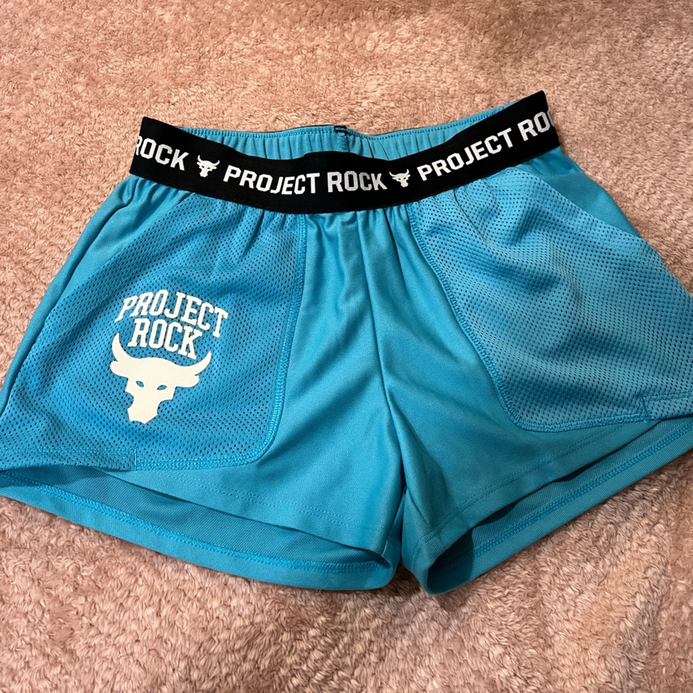 Project Rock Blue Athletic Shorts